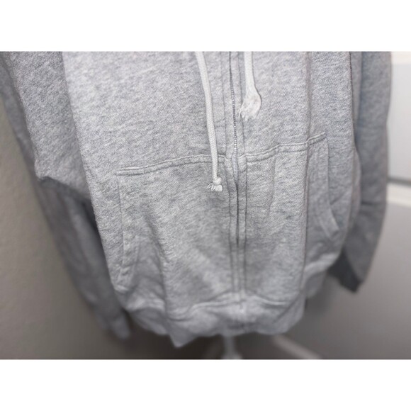 Grey Victorias Secret PINK zip up hoodie size L GUC - Picture 3 of 7